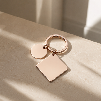 Porte-clé calendrier rose